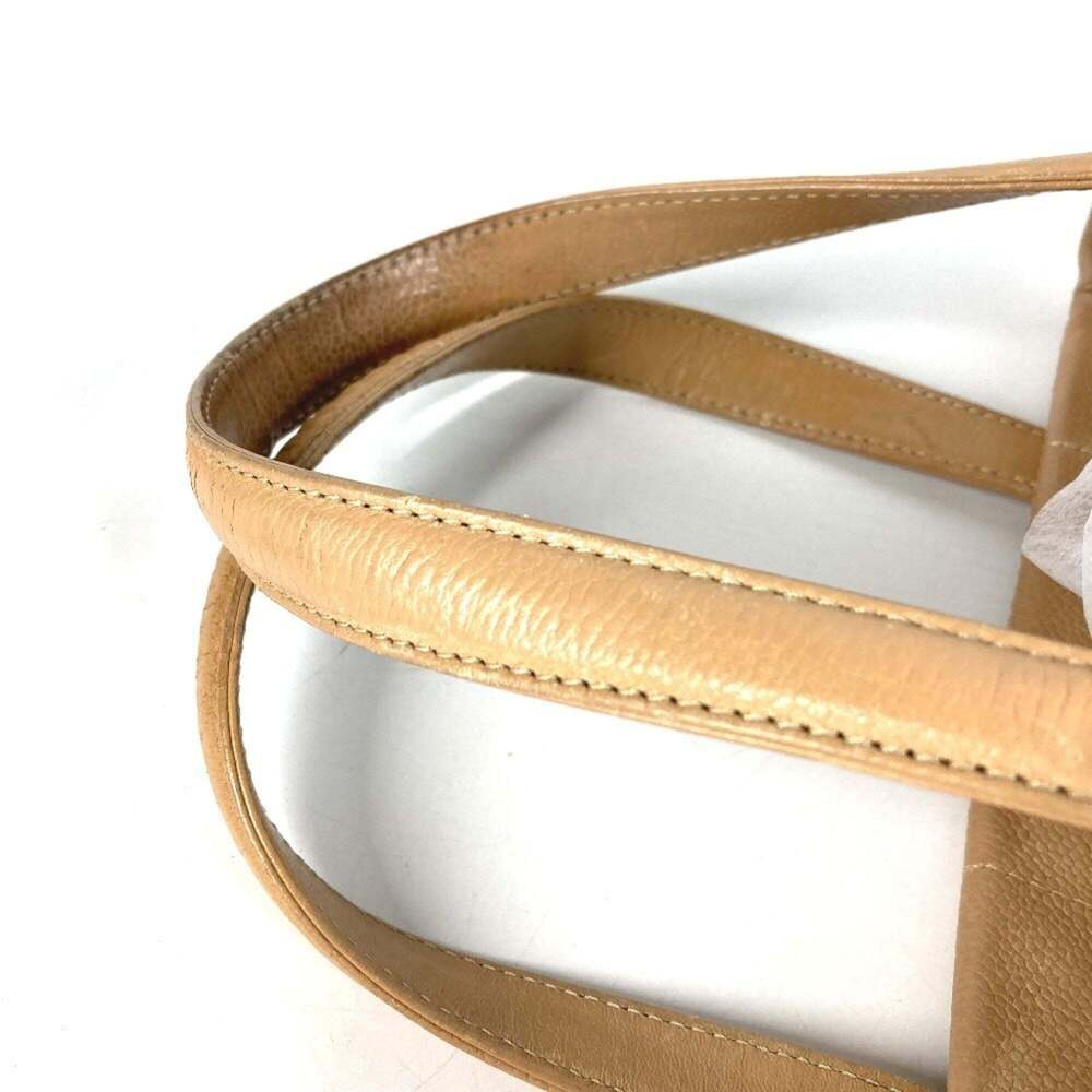 CHANEL Cream Caviar Leather Logo Shoulder Bag - Picture 9 of 15